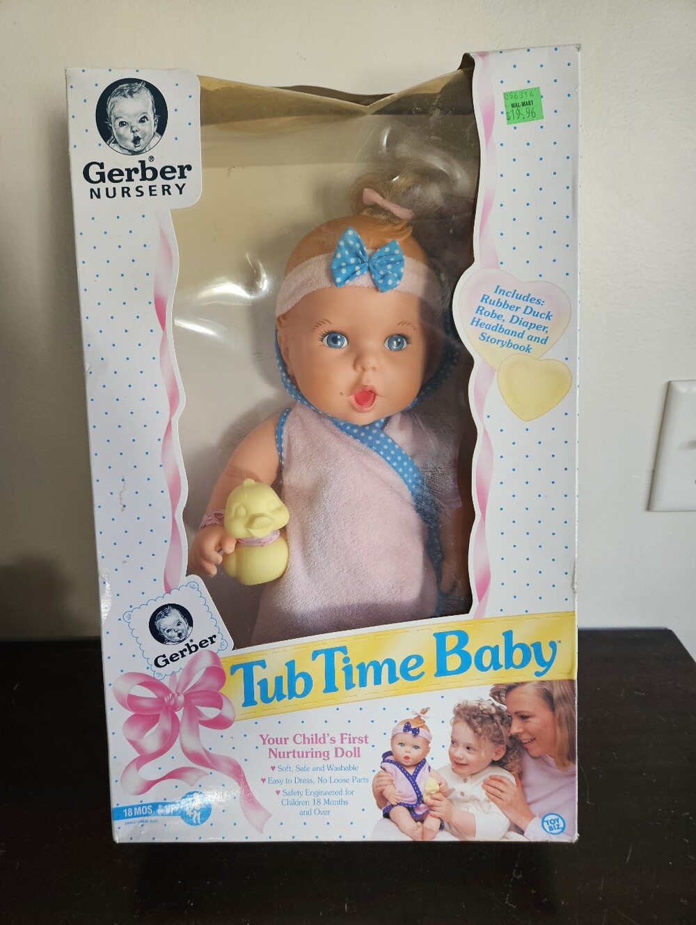 Vintage 1994 Gerber Nursery Tub Time Baby Doll Toy Biz NRFB New In Box Sealed
